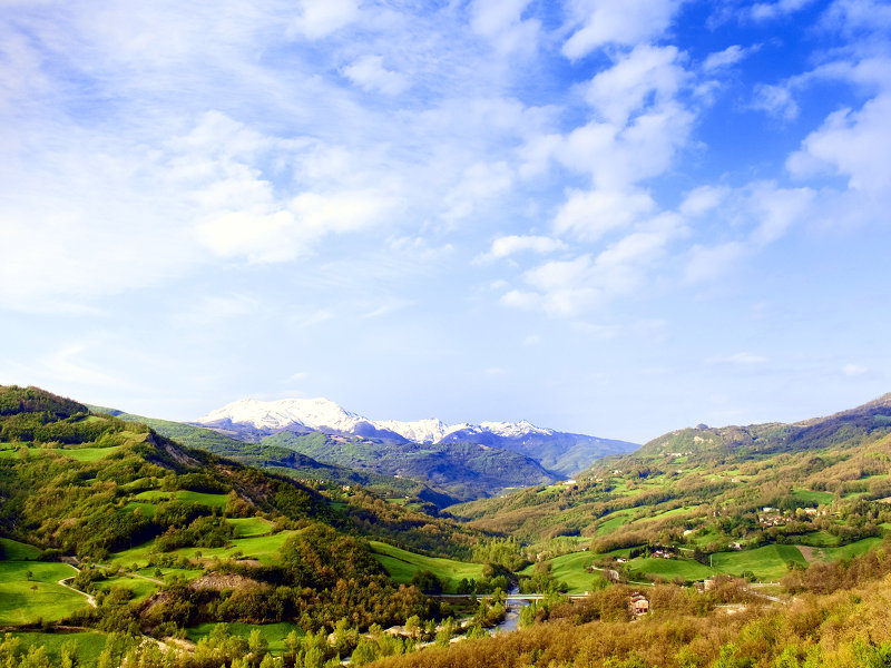 Val d'Enza with ridge