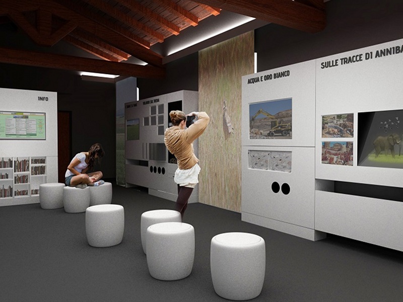 Project simulation of the organization of the Borgo Trebbia Visitor Center