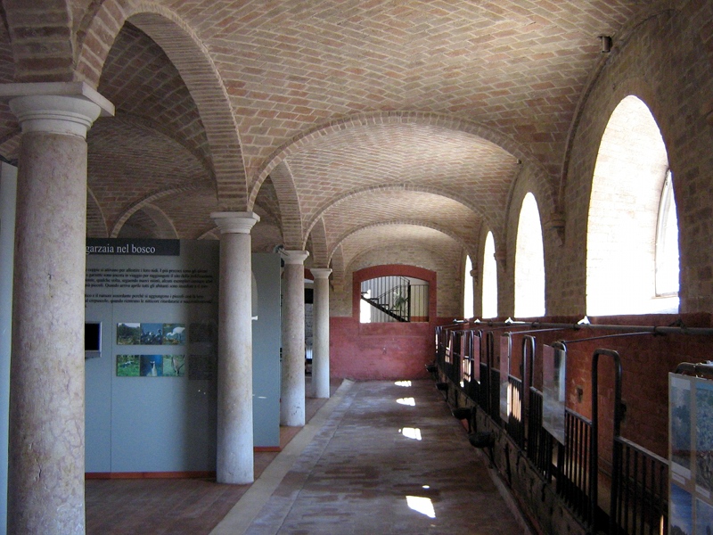 Inside the Visitor Center in Giarola